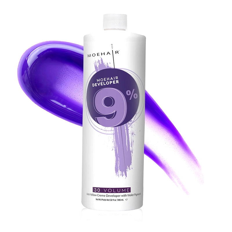 Moehair 9%, 30 Volume Anti-Yellow Hair Colour Developer